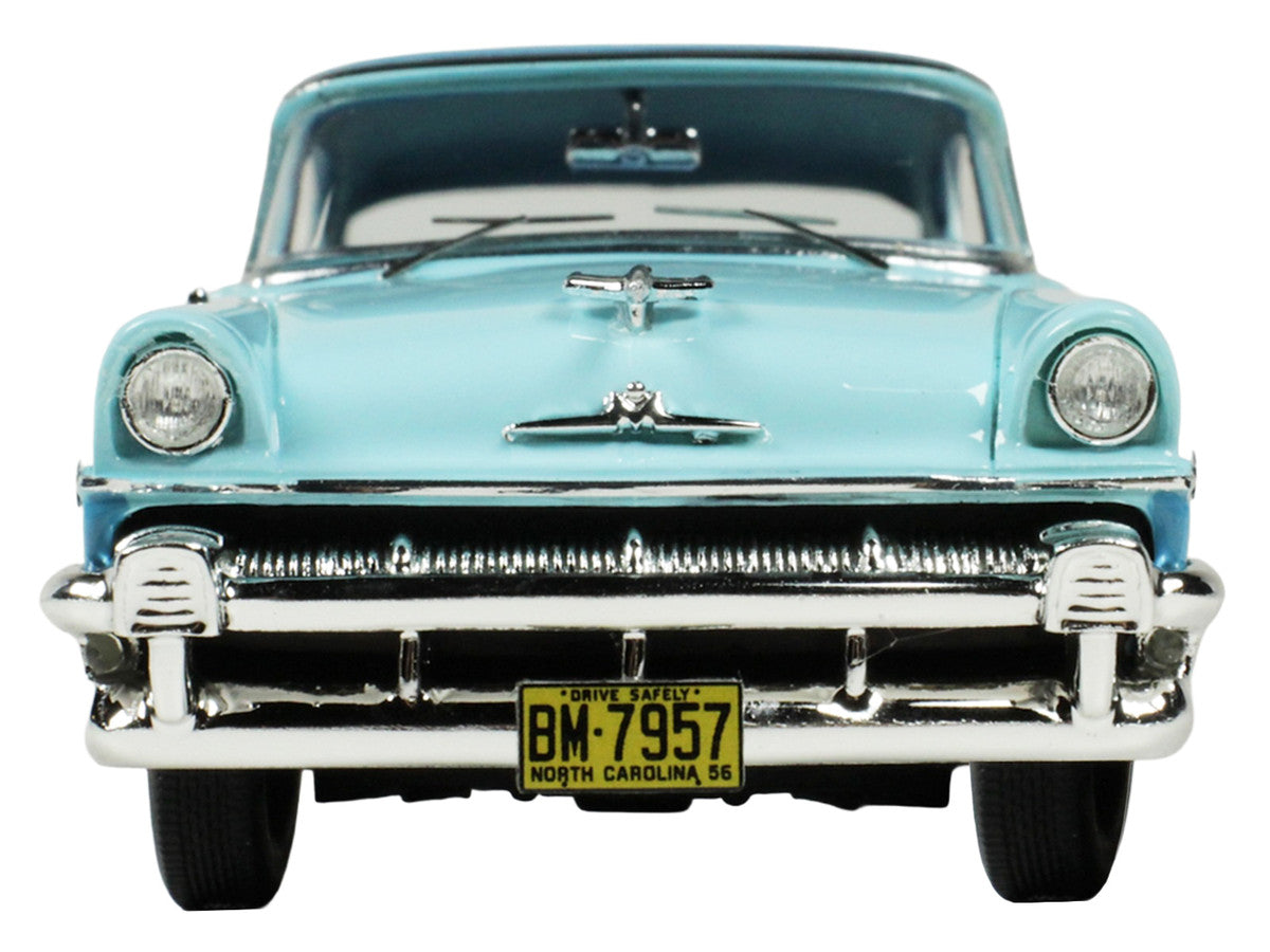 1956 Mercury Montclair Phaeton Lauderdale Blue and Niagara Blue with Blue Interior Limited Edition to 200 pieces Worldwide 1/43 Model Car by Goldvarg Collection LuxuryLifeWay Online Store