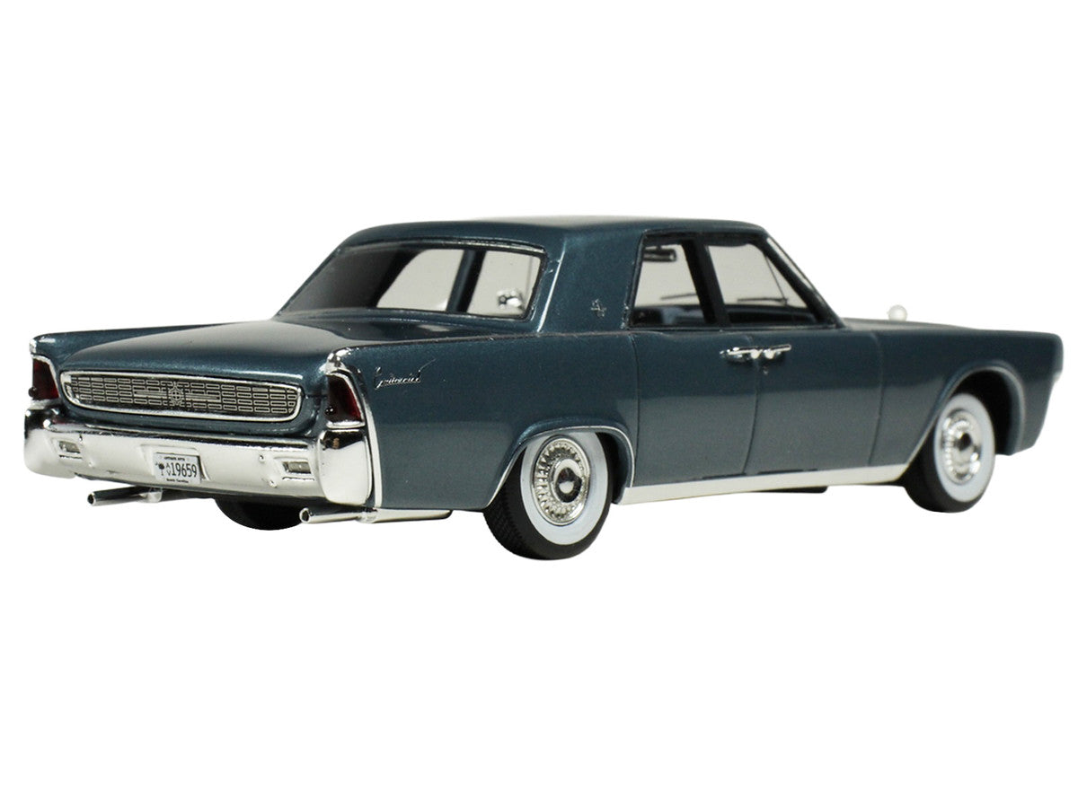 1962 Lincoln Continental Oxford Gray Metallic with Blue Interior Limited Edition to 200 pieces Worldwide 1/43 Model Car by Goldvarg Collection LuxuryLifeWay Online Store