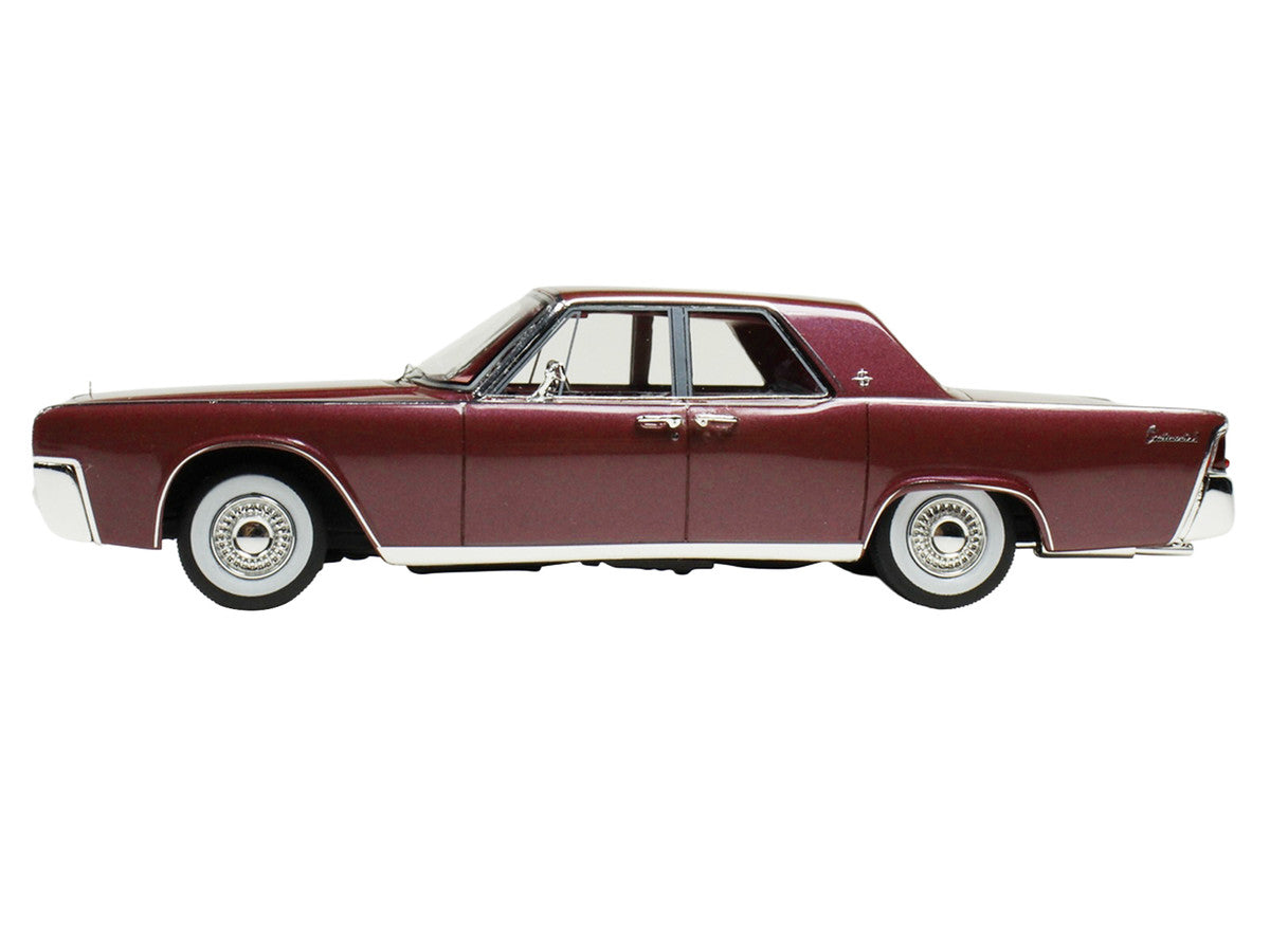 1962 Lincoln Continental Royal Red Metallic with Red Interior Limited Edition to 200 pieces Worldwide 1/43 Model Car by Goldvarg Collection LuxuryLifeWay Online Store