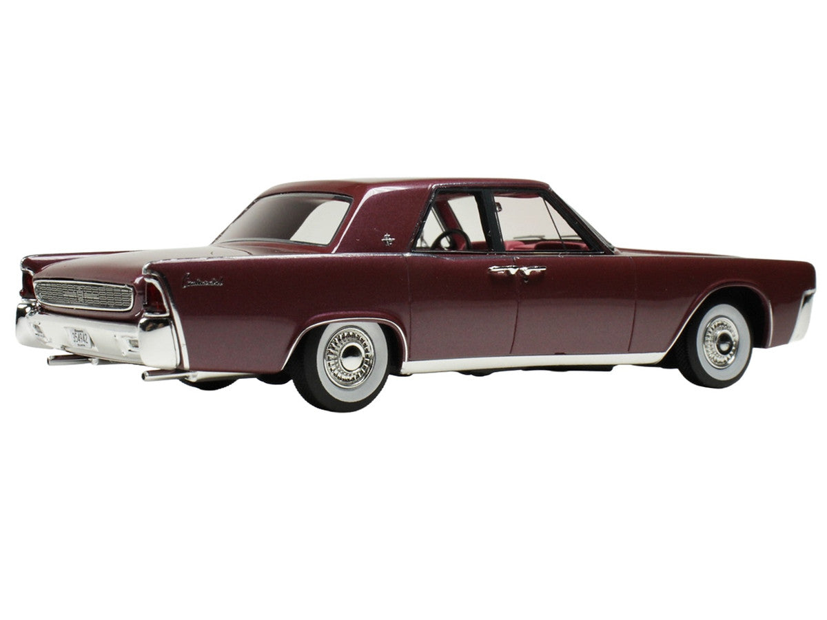1962 Lincoln Continental Royal Red Metallic with Red Interior Limited Edition to 200 pieces Worldwide 1/43 Model Car by Goldvarg Collection LuxuryLifeWay Online Store