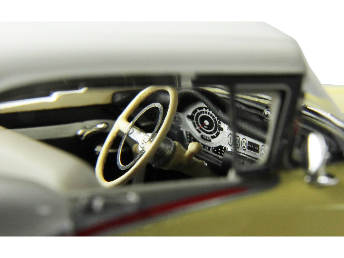 1957 Oldsmobile Starfire Coronado Yellow and Alcan White Limited Edition to 200 pieces Worldwide 1/43 Model Car by Goldvarg Collection LuxuryLifeWay Online Store