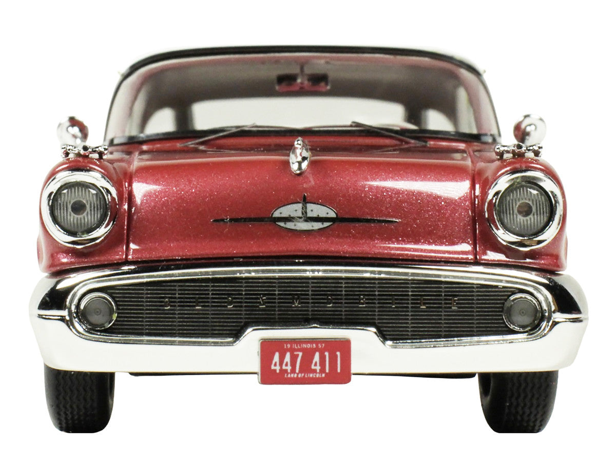 1957 Oldsmobile Starfire Royal Glow Red and Alcan White Limited Edition to 200 pieces Worldwide 1/43 Model Car by Goldvarg Collection LuxuryLifeWay Online Store