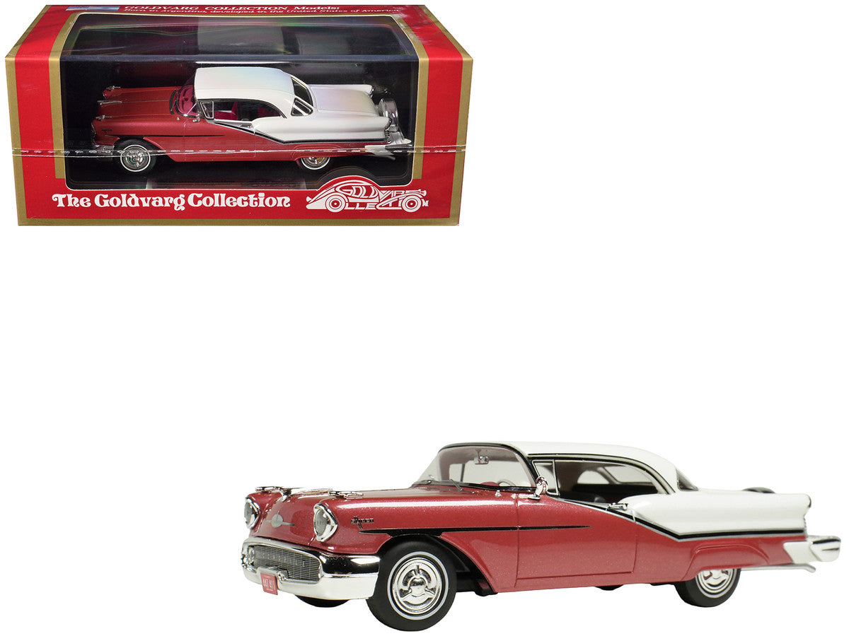 1957 Oldsmobile Starfire Royal Glow Red and Alcan White Limited Edition to 200 pieces Worldwide 1/43 Model Car by Goldvarg Collection LuxuryLifeWay Online Store