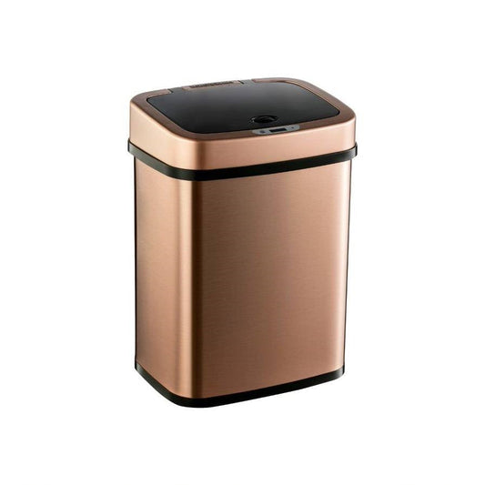 3-Gallon Motion Sensor Touchless Stainless Steel Trash Can in Copper Gold Finish LuxuryLifeWay Online Store