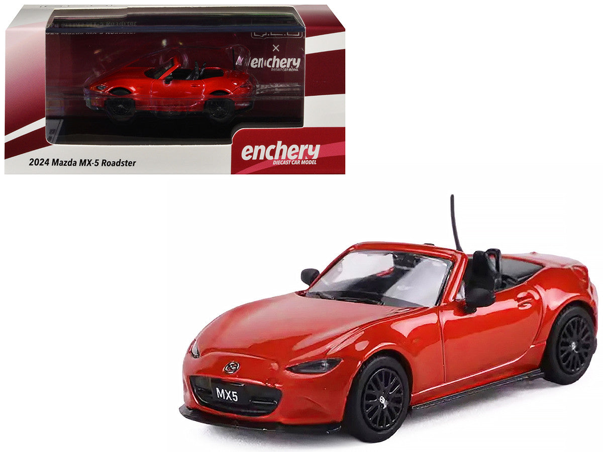 2024 Mazda MX-5 Roadster Orange Metallic 1/64 Diecast Model Car by GCD x Enchery LuxuryLifeWay Online Store