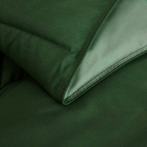 Full/Queen Traditional Microfiber Reversible 3 Piece Comforter Set in Green LuxuryLifeWay Online Store