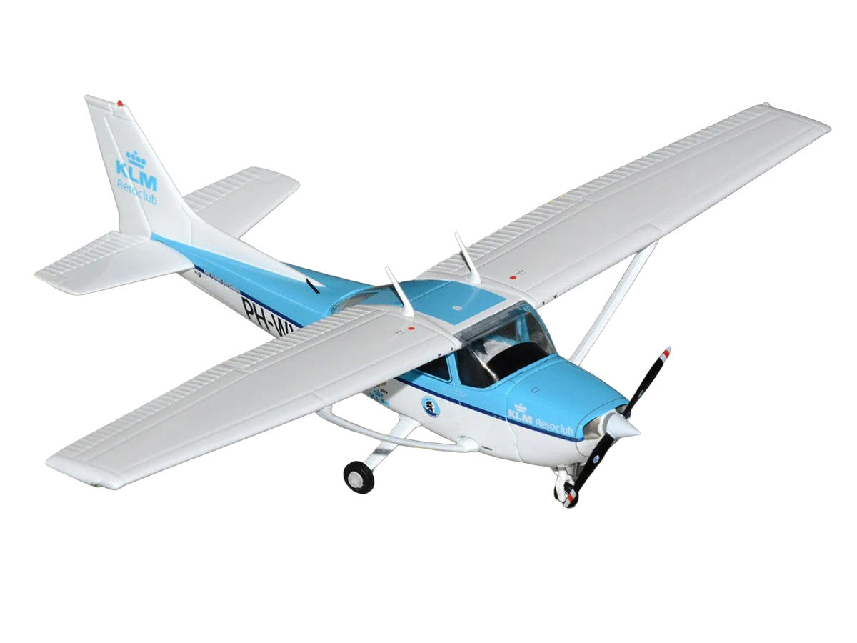 Cessna 172 Skyhawk Aircraft "KLM Aeroclub" (PH-WVO) Light Blue and White "Gemini General Aviation" Series 1/72 Diecast Model Airplane by GeminiJets LuxuryLifeWay Online Store