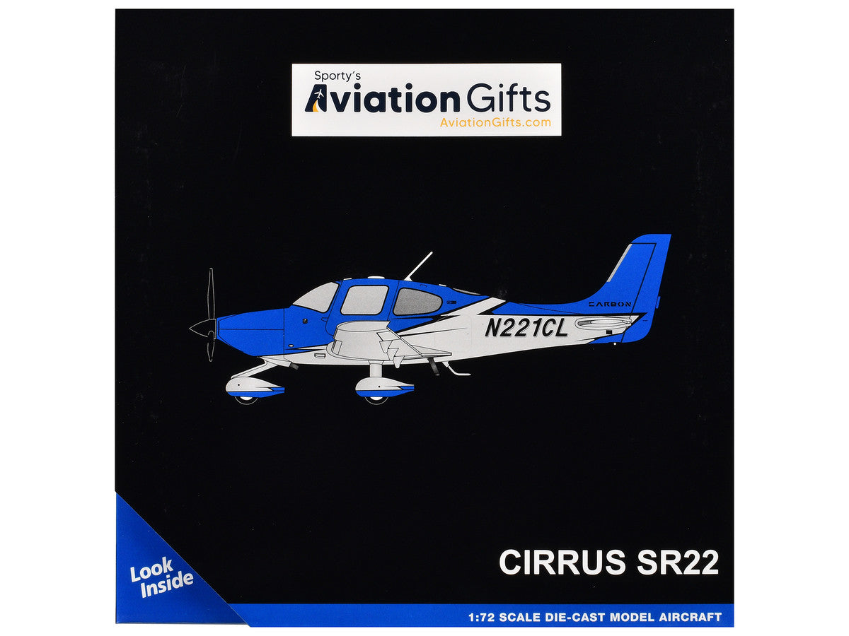 Cirrus SR22 Composite Aircraft (N221CL) Blue "Gemini General Aviation" Series 1/72 Diecast Model Airplane by GeminiJets LuxuryLifeWay Online Store