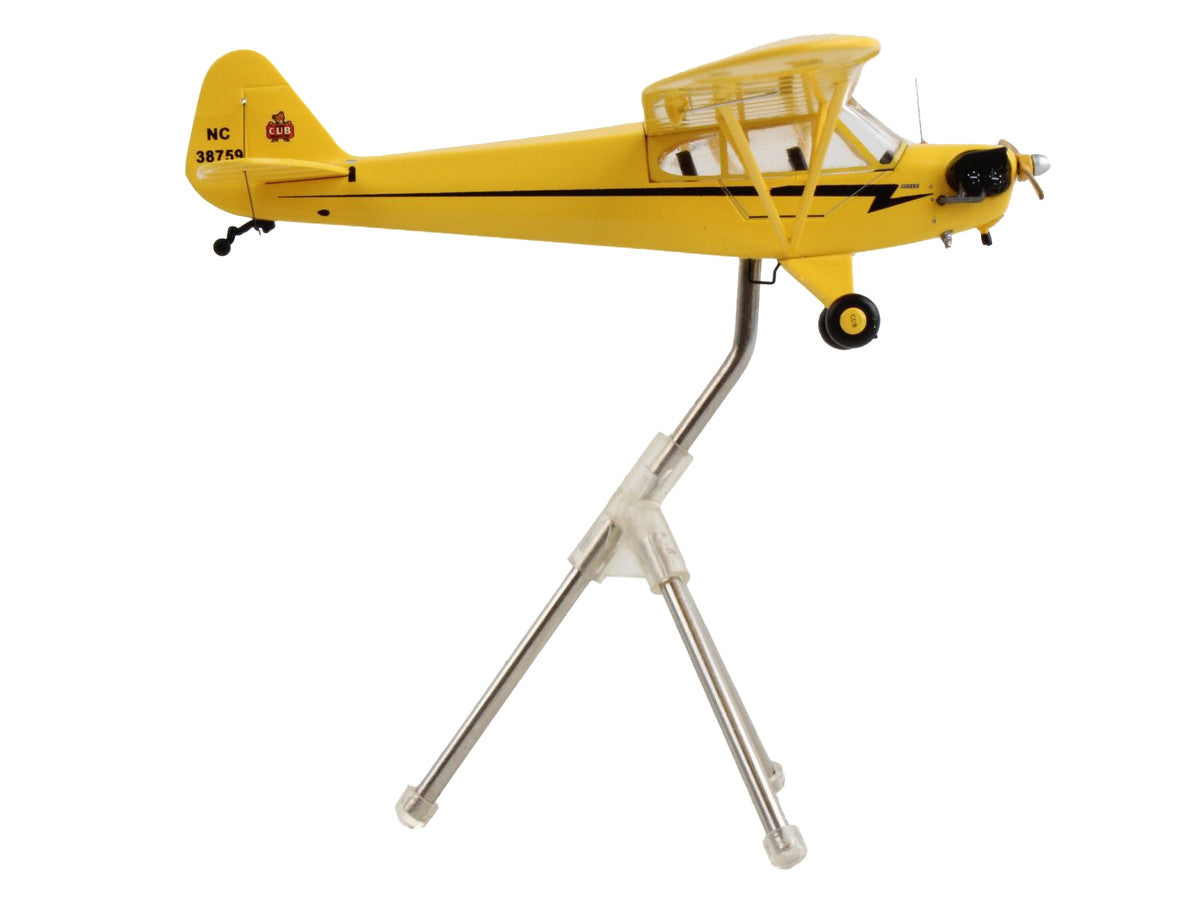 Piper J-3 Cub Light Aircraft "NC 38759" Yellow with Black Stripes "Gemini General Aviation" Series 1/72 Diecast Model Airplane by GeminiJets LuxuryLifeWay Online Store