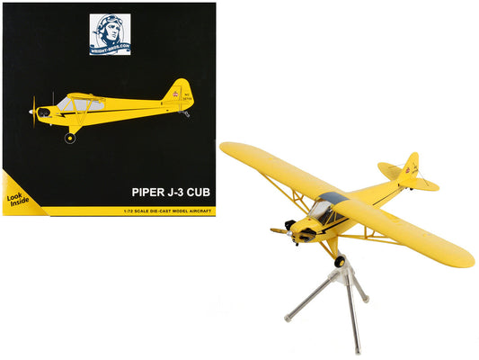 Piper J-3 Cub Light Aircraft "NC 38759" Yellow with Black Stripes "Gemini General Aviation" Series 1/72 Diecast Model Airplane by GeminiJets LuxuryLifeWay Online Store