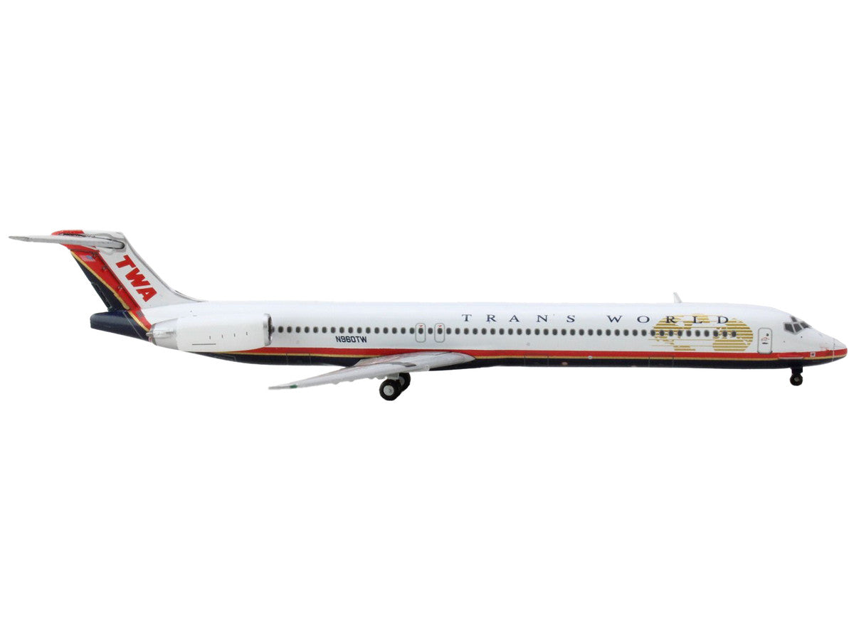 McDonnell Douglas MD-82 Commercial Aircraft "Trans World Airlines" White with Red Stripes 1/400 Diecast Model Airplane by GeminiJets LuxuryLifeWay Online Store