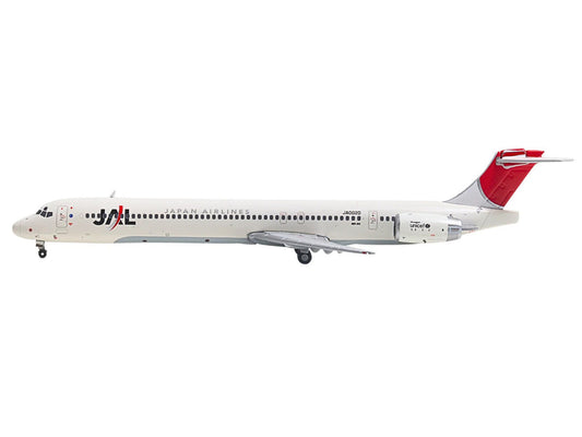 McDonnell Douglas MD-90 Commercial Aircraft "Japan Airines" (JA002D) White with Red Tail 1/400 Diecast Model Airplane by GeminiJets LuxuryLifeWay Online Store