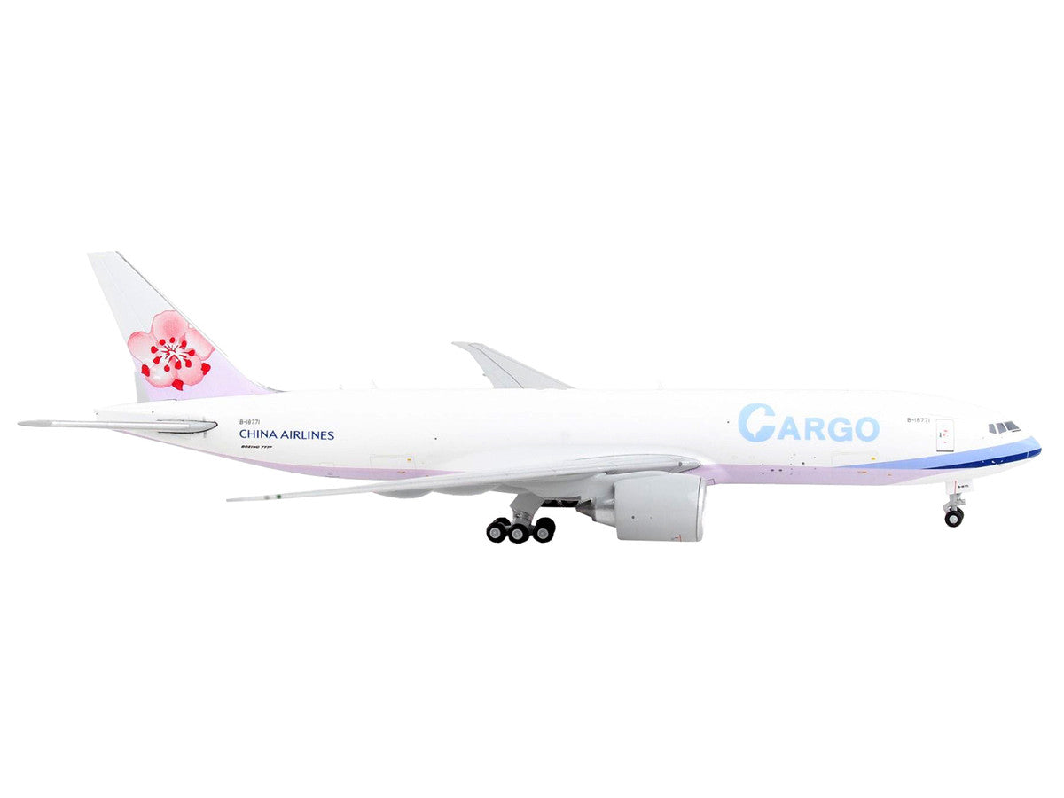 Boeing 777F Commercial Aircraft "China Airlines Cargo" White with Purple Stripes and Tail 1/400 Diecast Model Airplane by GeminiJets LuxuryLifeWay Online Store