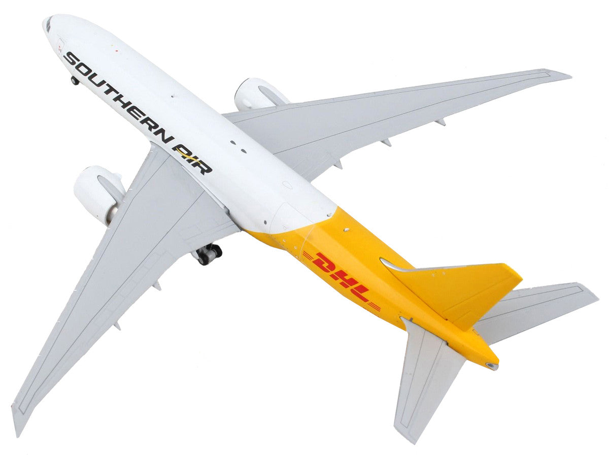Boeing 777F Commercial Aircraft "Southern Air - DHL" White and Yellow 1/400 Diecast Model Airplane by GeminiJets LuxuryLifeWay Online Store