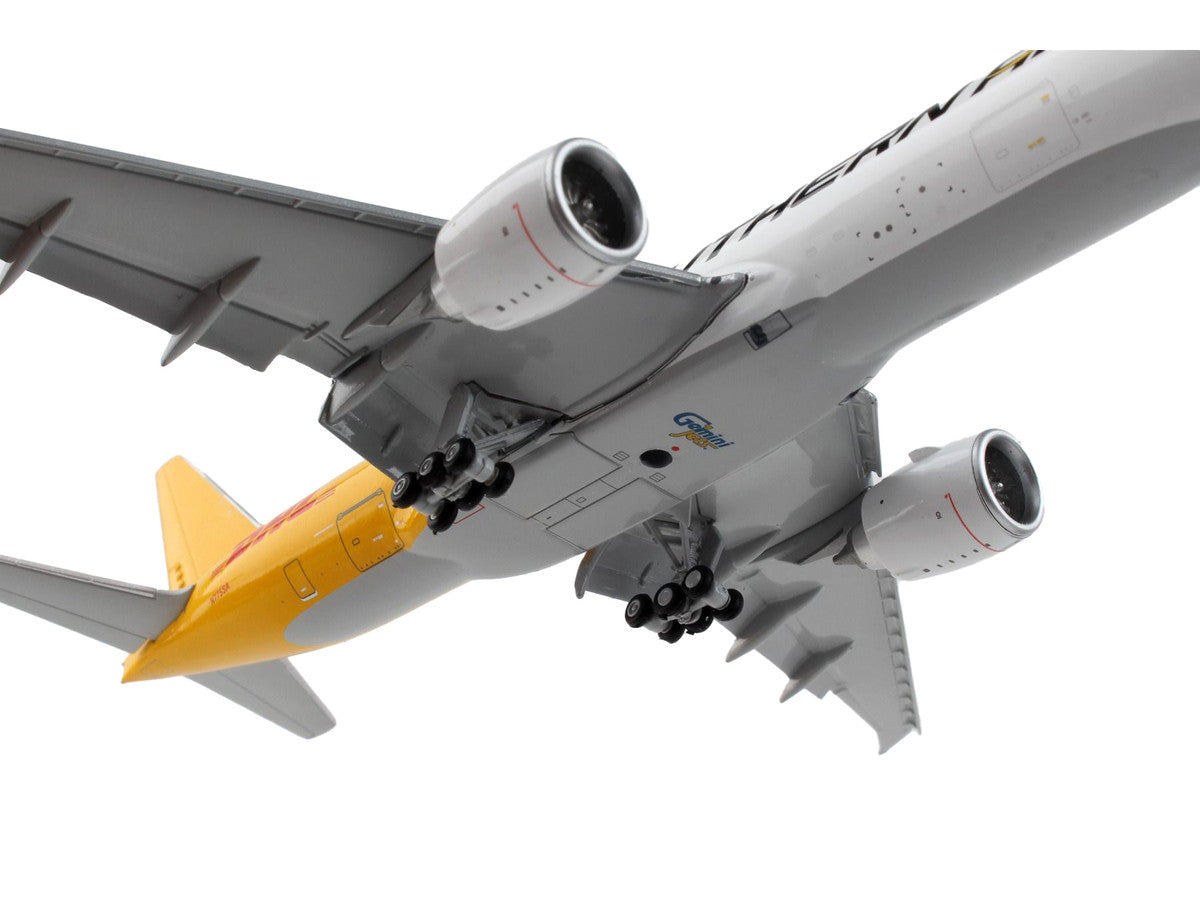 Boeing 777F Commercial Aircraft with Flaps Down "Southern Air - DHL" White and Yellow 1/400 Diecast Model Airplane by GeminiJets LuxuryLifeWay Online Store