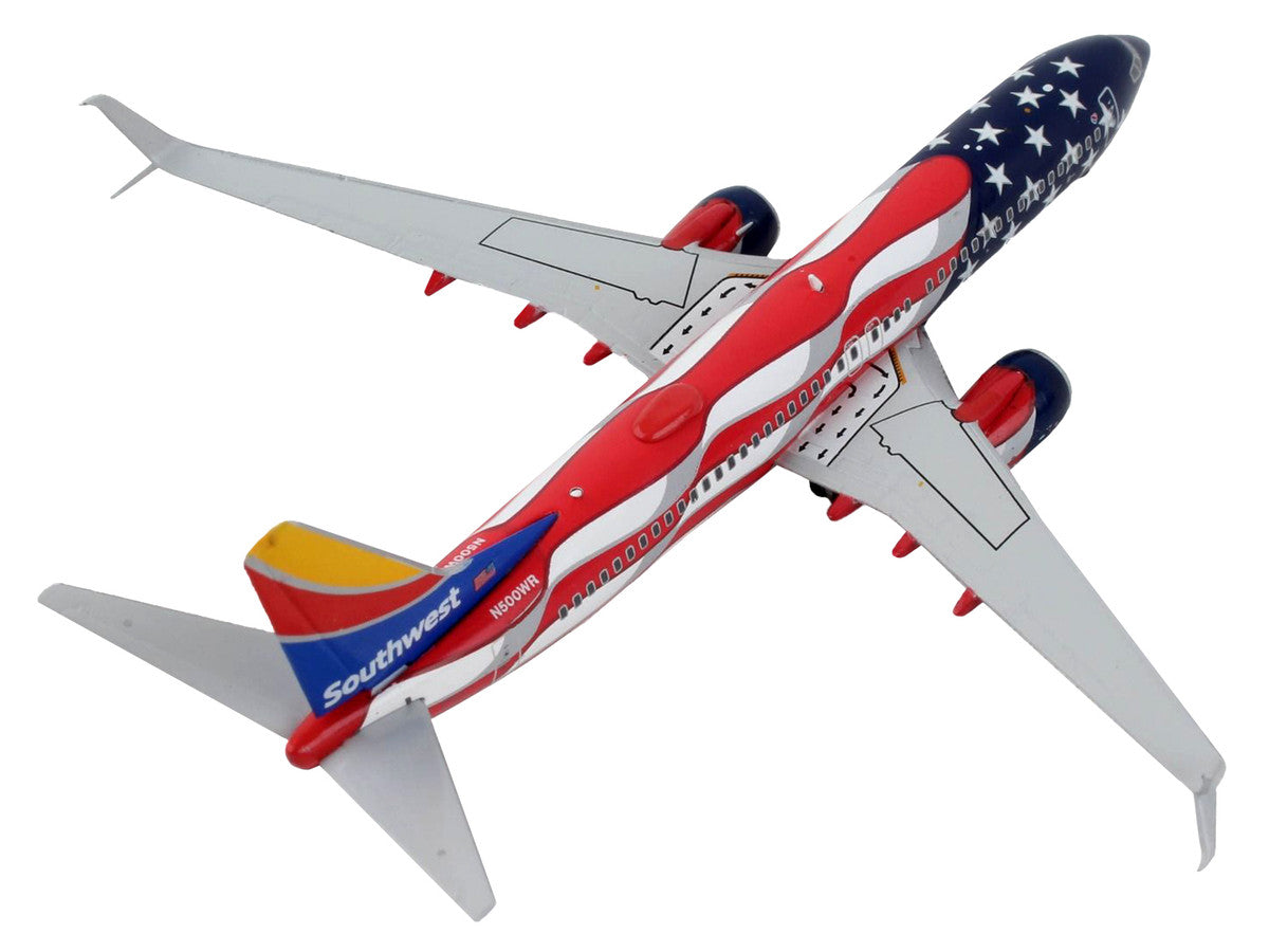 Boeing 737-800 Commercial Aircraft "Southwest Airlines - Freedom One" United States Flag Livery 1/400 Diecast Model Airplane by GeminiJets LuxuryLifeWay Online Store