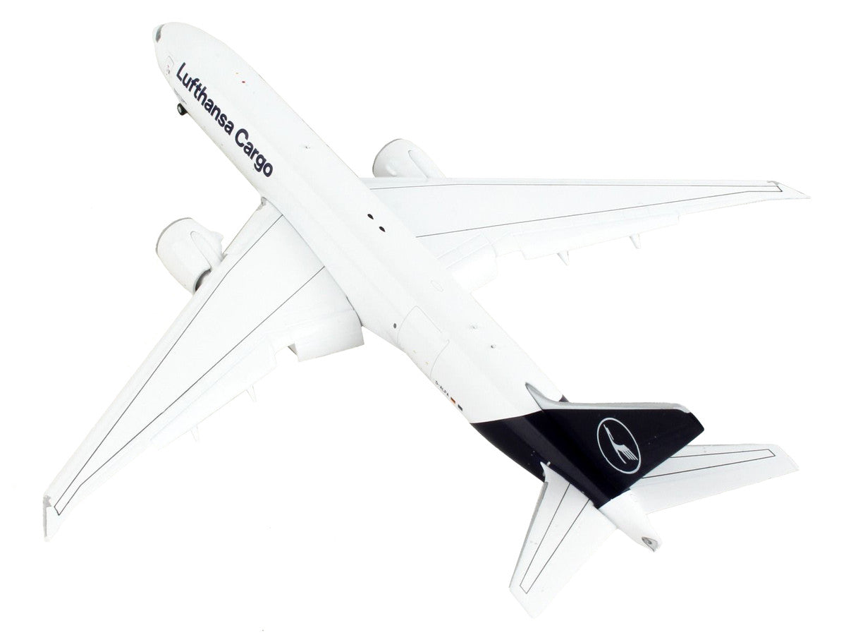 Boeing 777F Commercial Aircraft with Flaps Down "Lufthansa Cargo" White with Dark Blue Tail 1/400 Diecast Model Airplane by GeminiJets LuxuryLifeWay Online Store