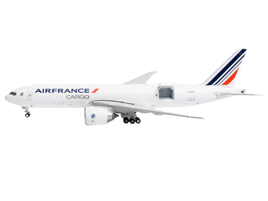 Boeing 777F Commercial Aircraft "Air France Cargo" (F-GUOC) White with Red and Blue Striped Tail "Interactive Series" 1/400 Diecast Model Airplane by GeminiJets LuxuryLifeWay Online Store