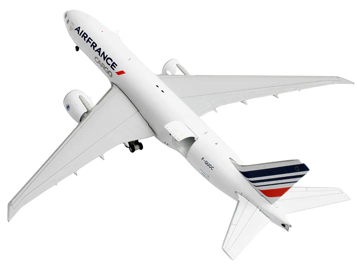 Boeing 777F Commercial Aircraft "Air France Cargo" (F-GUOC) White with Red and Blue Striped Tail "Interactive Series" 1/400 Diecast Model Airplane by GeminiJets LuxuryLifeWay Online Store