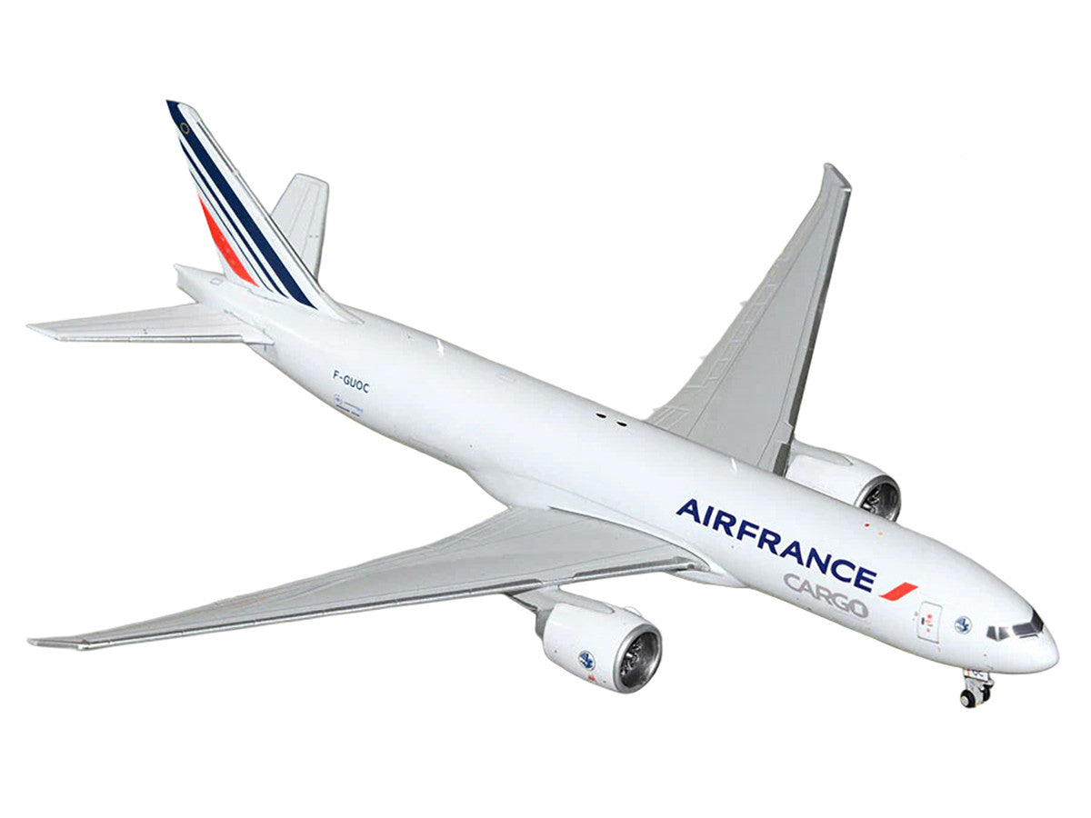 Boeing 777F Commercial Aircraft "Air France Cargo" (F-GUOC) White with Red and Blue Striped Tail 1/400 Diecast Model Airplane by GeminiJets LuxuryLifeWay Online Store