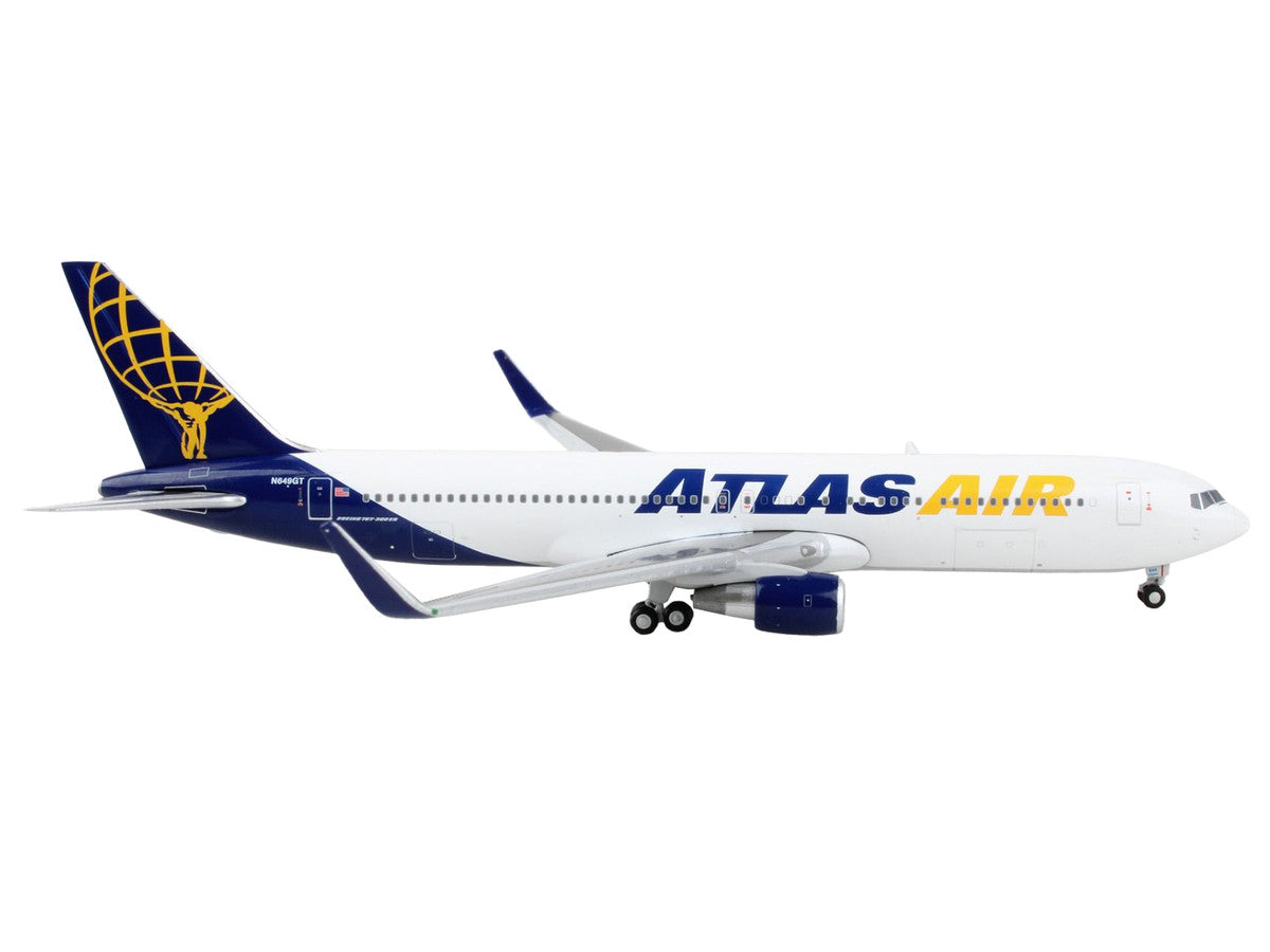 Boeing 767-300ER Commercial Aircraft "Atlas Air" White and Blue 1/400 Diecast Model Airplane by GeminiJets LuxuryLifeWay Online Store