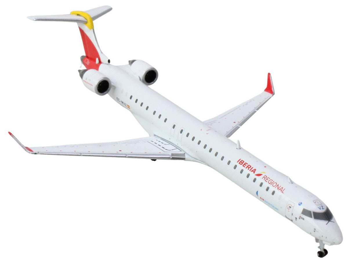 Bombardier CRJ1000 Commercial Aircraft "Iberia Regional" (EC-MVZ) White with Red Tail 1/400 Diecast Model Airplane by GeminiJets LuxuryLifeWay Online Store