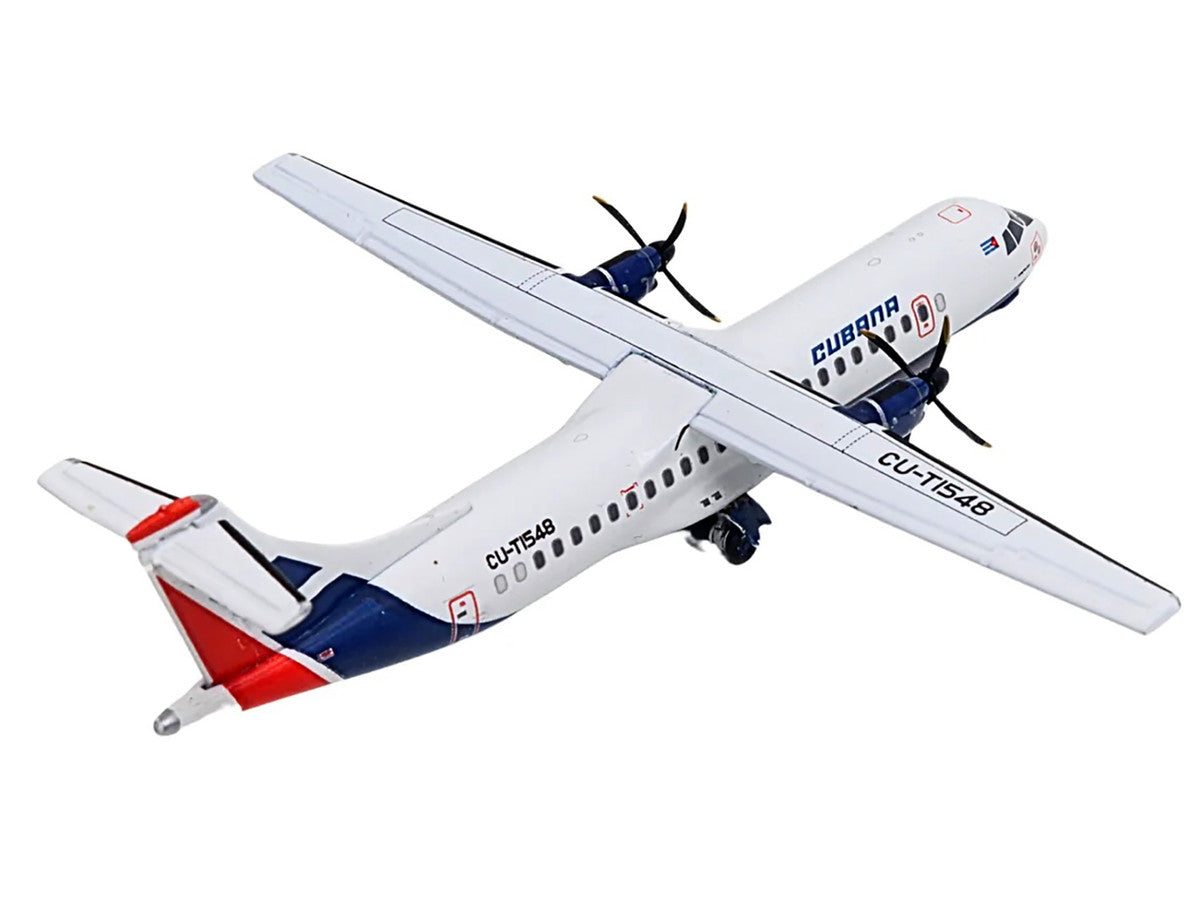 ATR 72-200 Commercial Aircraft "Cubana Airlines" (CU-T1548) White with Red and Blue Stripes 1/400 Diecast Model Airplane by GeminiJets LuxuryLifeWay Online Store