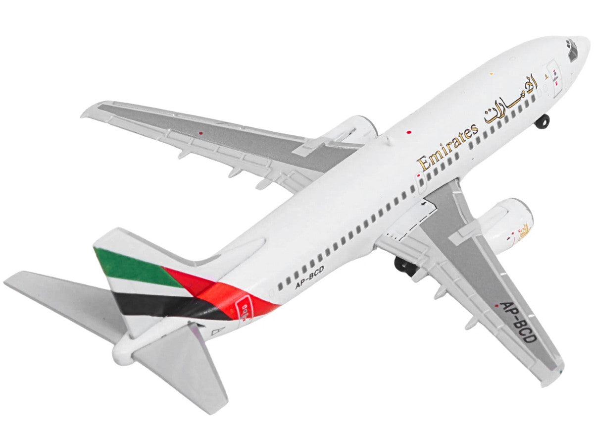 Boeing 737-300 Commercial Aircraft "Emirates Airlines" (AP-BCD) White with Striped Tail 1/400 Diecast Model by GeminiJets LuxuryLifeWay Online Store