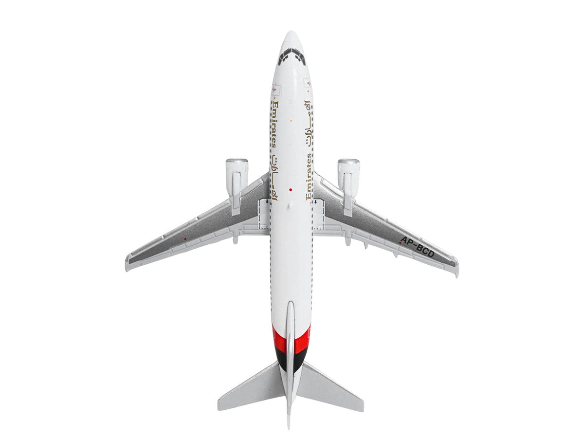 Boeing 737-300 Commercial Aircraft "Emirates Airlines" (AP-BCD) White with Striped Tail 1/400 Diecast Model by GeminiJets LuxuryLifeWay Online Store