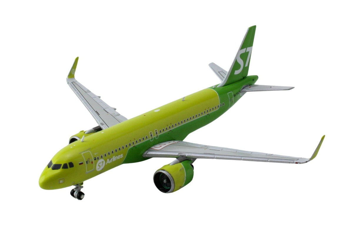 Airbus A320neo Commercial Aircraft "S7 Airlines" (RA-73428) Green Two-Tone 1/400 Diecast Model Airplane by GeminiJets LuxuryLifeWay Online Store