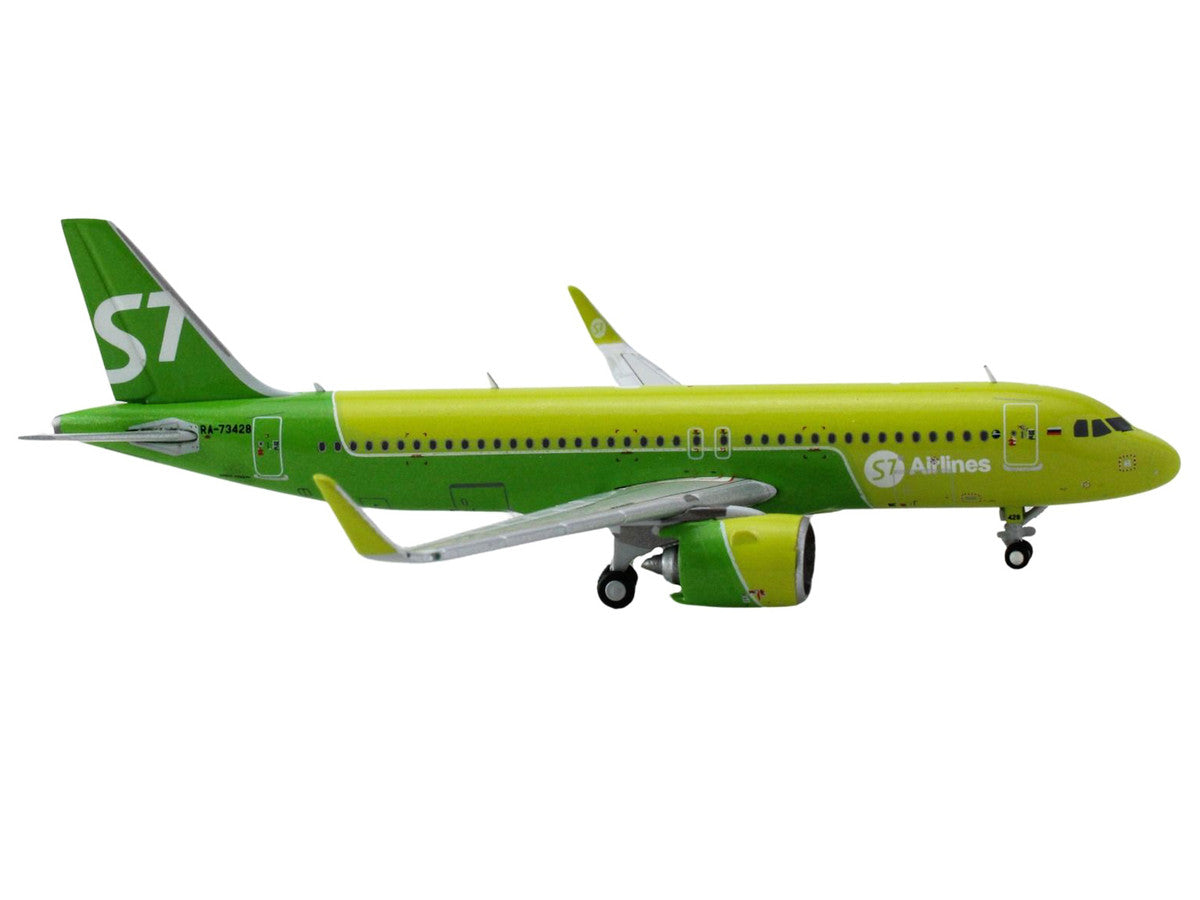 Airbus A320neo Commercial Aircraft "S7 Airlines" (RA-73428) Green Two-Tone 1/400 Diecast Model Airplane by GeminiJets LuxuryLifeWay Online Store