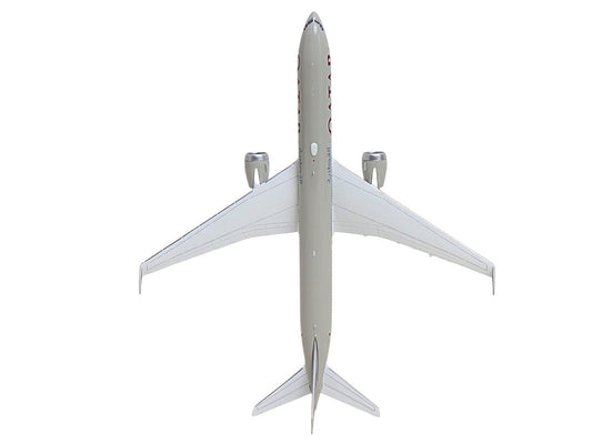 Boeing 777-9 Commercial Aircraft "Qatar Airways" (A7-BKA) Gray with Dark Red Tail Graphics 1/400 Diecast Model GeminiJets LuxuryLifeWay Online Store