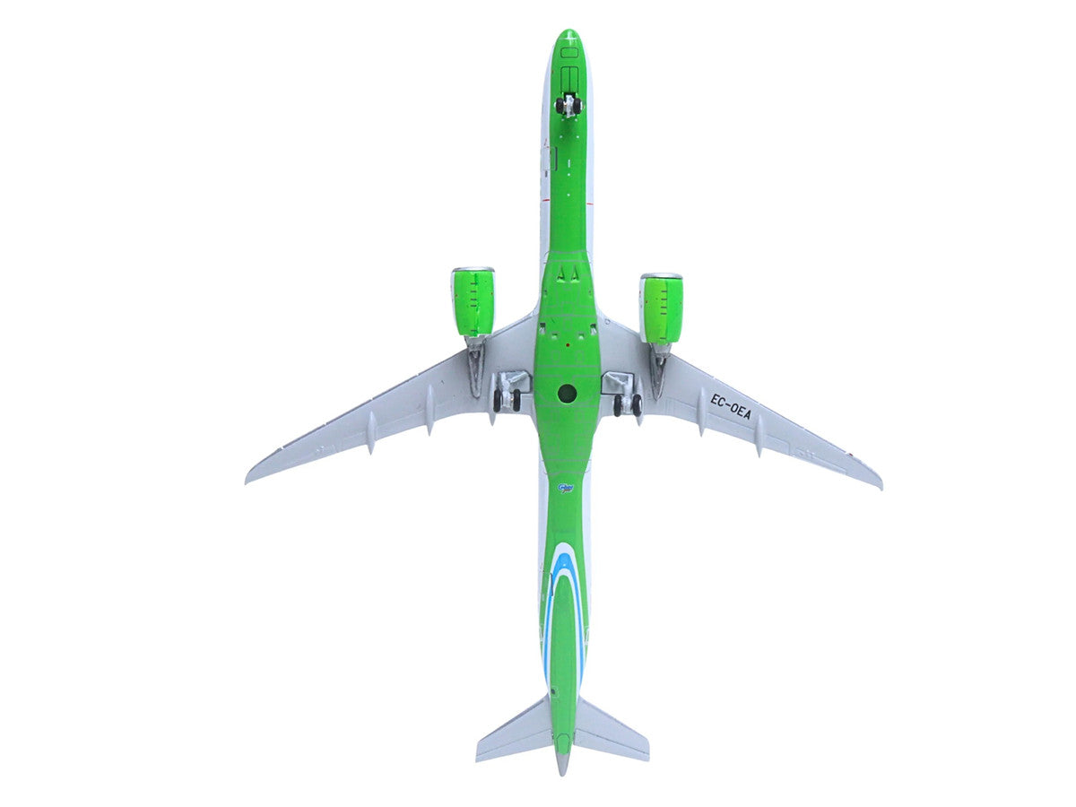 Embraer E195-E2 Commercial Aircraft "Binter Canarias" (EC-OEA) White with Green Tail Stripes Stripes 1/400 Diecast Model Airplane by GeminiJets LuxuryLifeWay Online Store