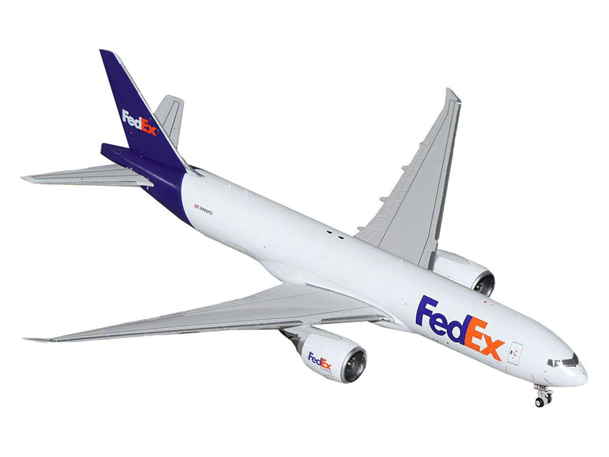 Boeing 777F Commercial Aircraft "FedEx (Federal Express)" (N895FD) White with Purple Tail 1/400 Diecast Model Airplane by GeminiJets LuxuryLifeWay Online Store