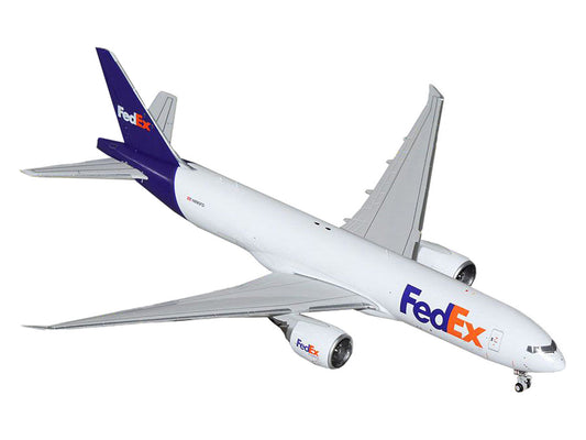 Boeing 777F Commercial Aircraft "FedEx (Federal Express)" (N895FD) White with Purple Tail 1/400 Diecast Model Airplane by GeminiJets LuxuryLifeWay Online Store