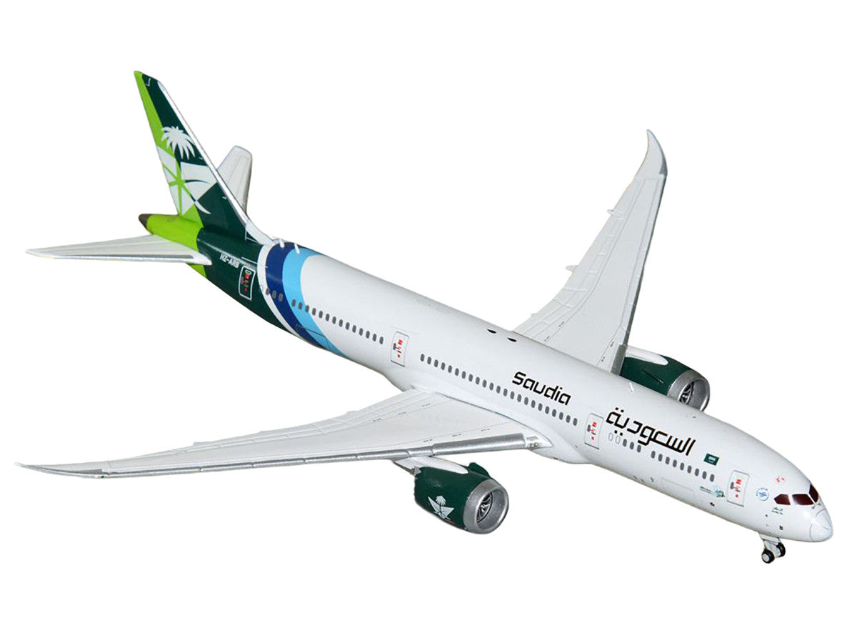Boeing 787-9 Commercial Aircraft "Saudia Airline" (HZ-ARB) White with Tail Graphics 1/400 Diecast Model Airplane by GeminiJets LuxuryLifeWay Online Store