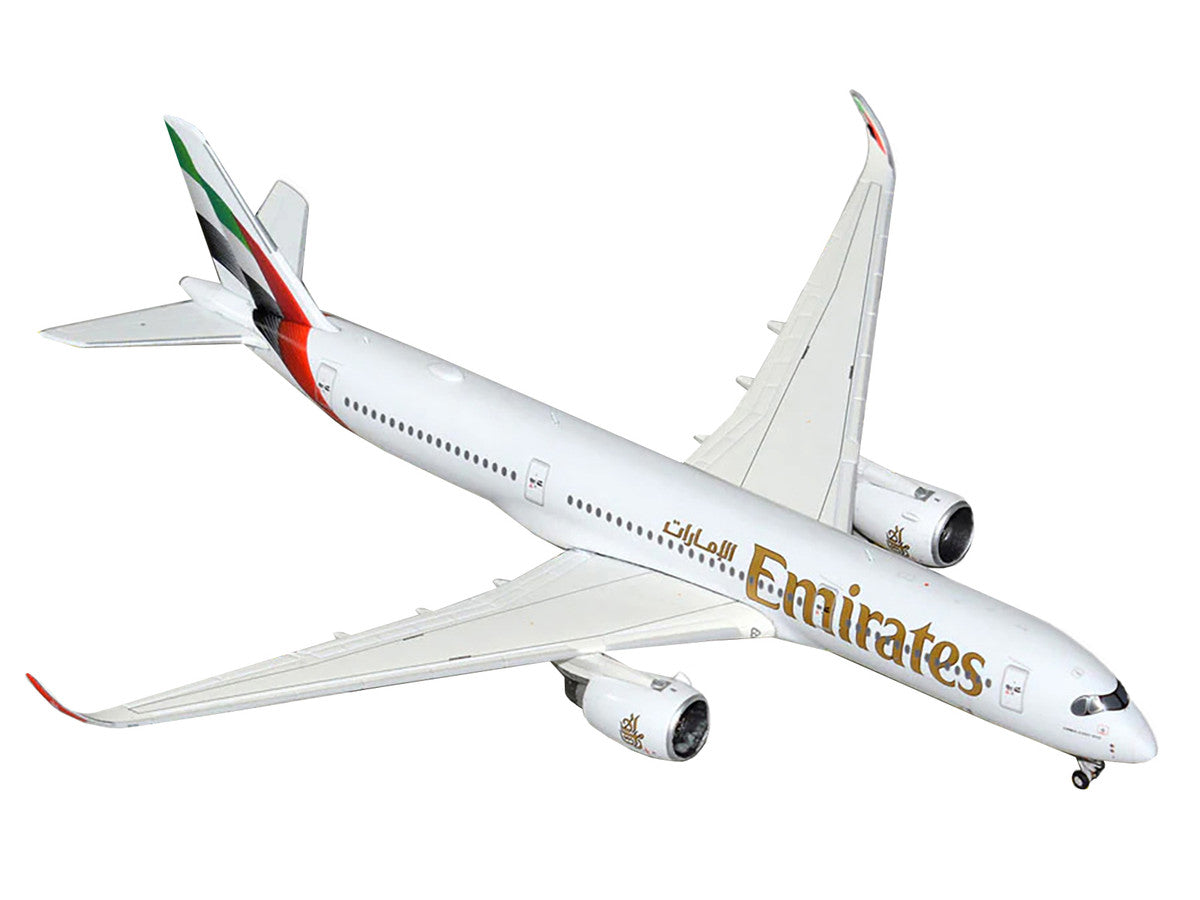 Airbus A350-900 Commercial Aircraft "Emirates Airlines" (A6-EXB) White with Tail Graphics 1/400 Diecast Model Airplane by GeminiJets LuxuryLifeWay Online Store