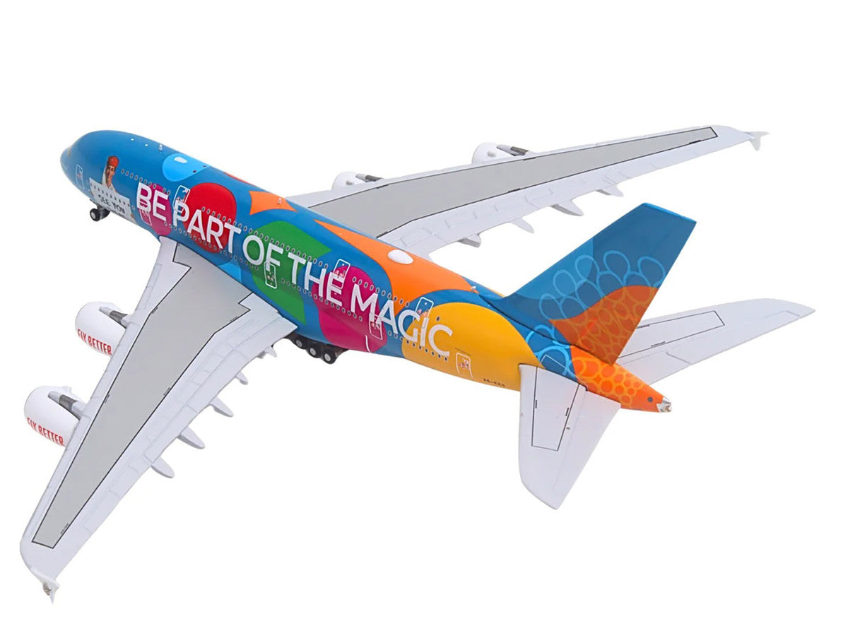 Airbus A380-800 Commercial Aircraft "Emirates Airlines - Destination Dubai" (A6-EES) Blue with Graphics 1/400 Diecast Model Airplane by GeminiJets LuxuryLifeWay Online Store