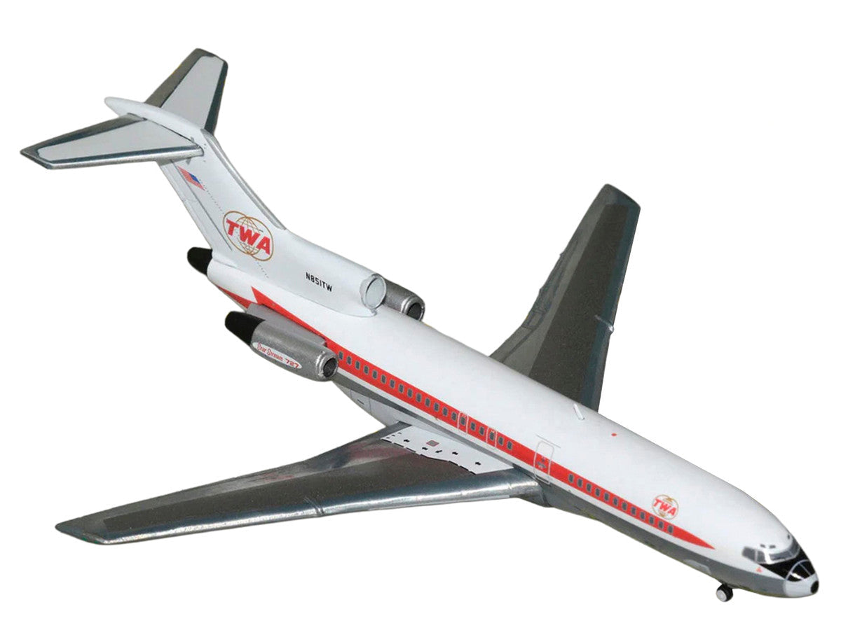 Boeing 727-100 Commercial Aircraft "Trans World Airlines" (N851TW) White with Red Stripes 1/400 Diecast Model by GeminiJets LuxuryLifeWay Online Store