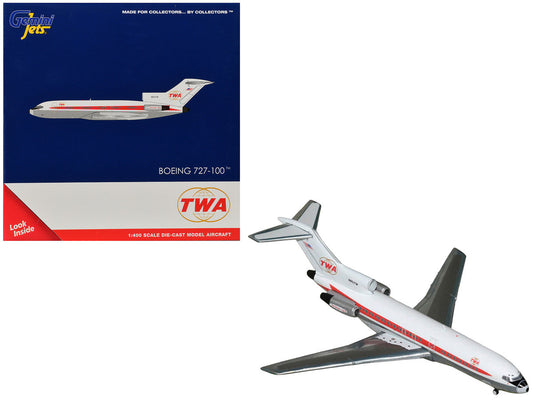 Boeing 727-100 Commercial Aircraft "Trans World Airlines" (N851TW) White with Red Stripes 1/400 Diecast Model by GeminiJets LuxuryLifeWay Online Store