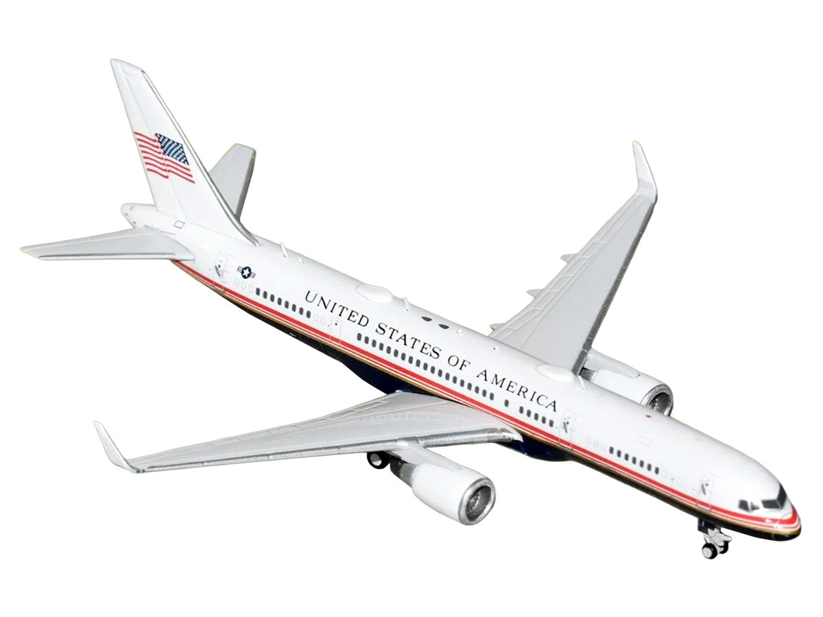 Boeing C-32A Transport Aircraft "Air Force Two - United States of America" (99-0003) White and Blue with Red Stripes 1/400 Diecast Model Airplane by GeminiJets LuxuryLifeWay Online Store