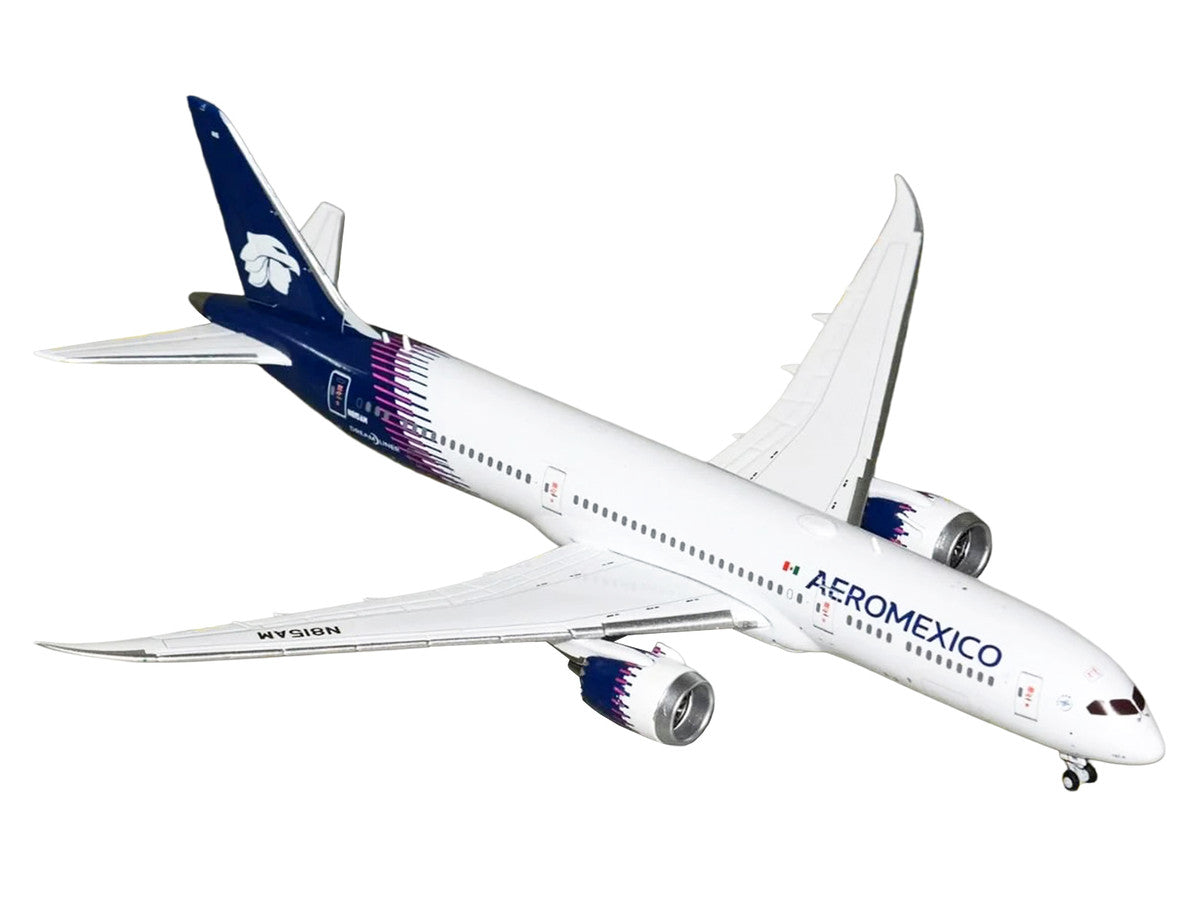 Boeing 787-9 Commercial Aircraft "Aeromexico" (N815AM) White with Blue Tail 1/400 Diecast Model Airplane by GeminiJets LuxuryLifeWay Online Store