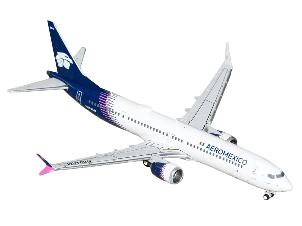 Boeing 737 MAX 9 Commercial Aircraft "Aeromexico" (N804AM) White with Blue Tail 1/400 Diecast Model Airplane by GeminiJets LuxuryLifeWay Online Store