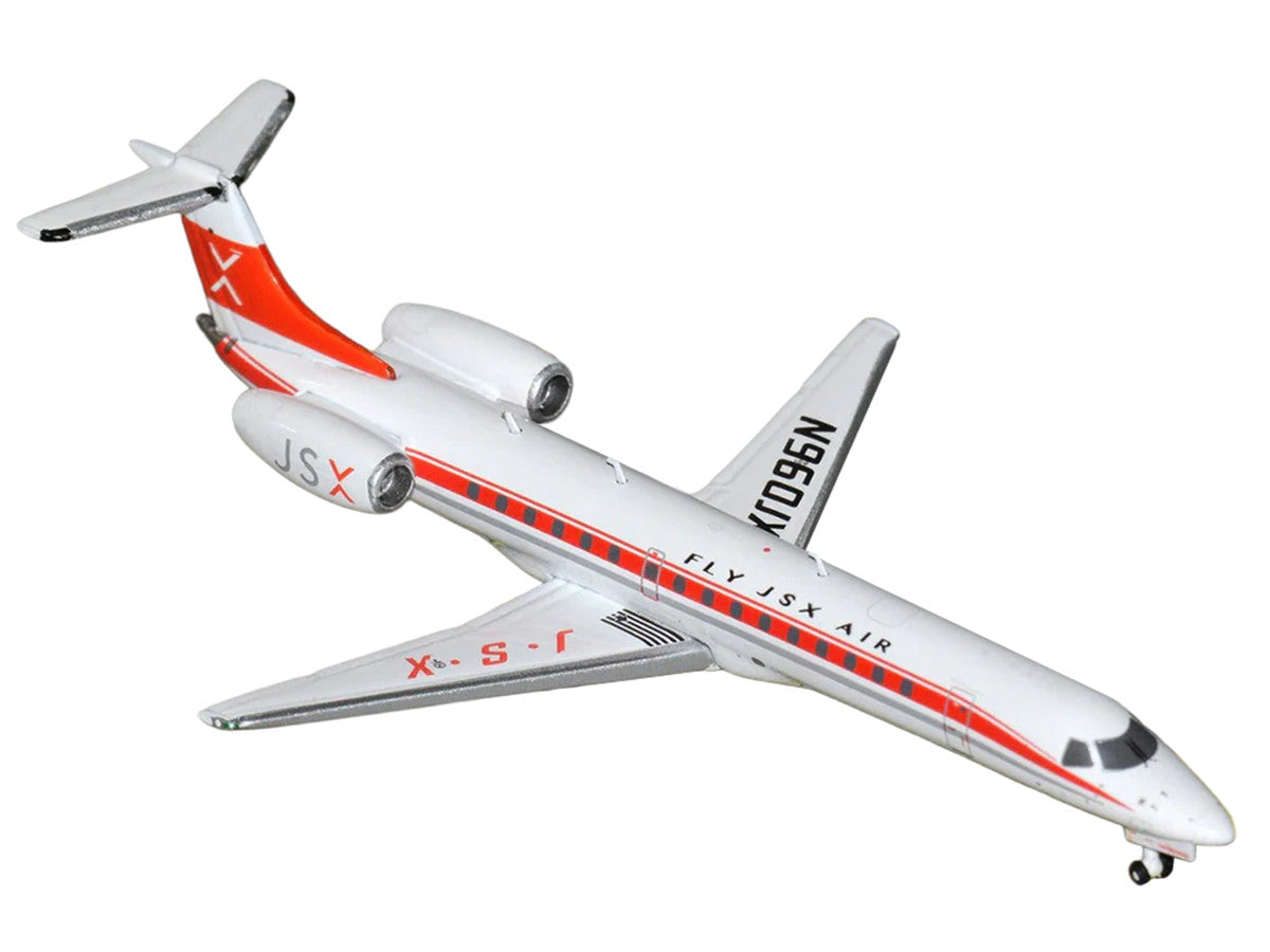 Embraer ERJ-145 Commercial Aircraft "JSX" (N960JX) White with Red Stripes and Tail 1/400 Diecast Model Airplane by GeminiJets LuxuryLifeWay Online Store