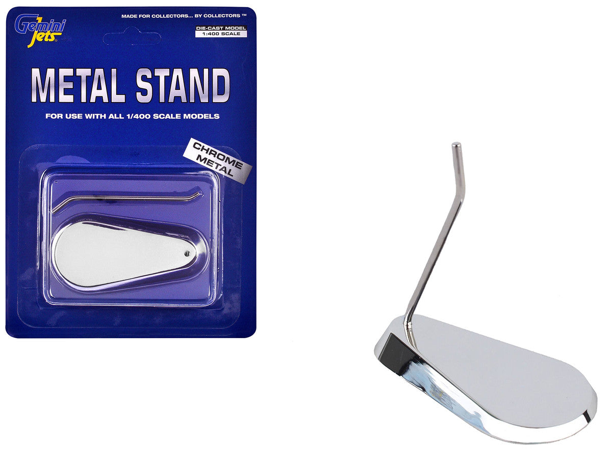 Chrome Metal Display Stand for 1/400 Scale Models by GeminiJets LuxuryLifeWay Online Store