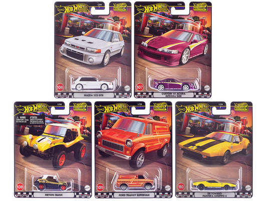 "Boulevard 106-110" 5 piece Set "Premium" 2024 Series Diecast Model Cars by Hot Wheels LuxuryLifeWay Online Store