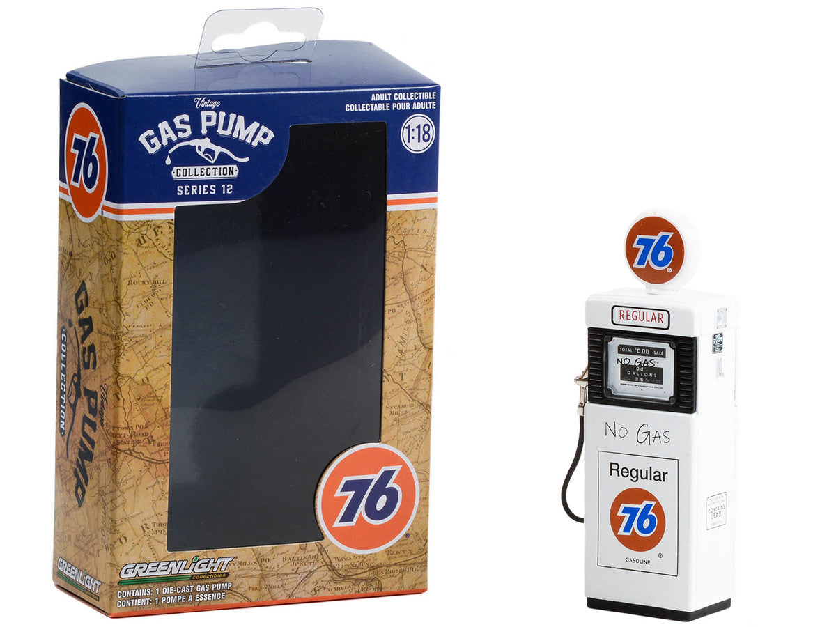 1951 Wayne 505 Gas Pump "Union 76 Regular Gasoline" "No Gas" White "Vintage Gas Pumps" Series 12 1/18 Diecast Model by Greenlight LuxuryLifeWay Online Store