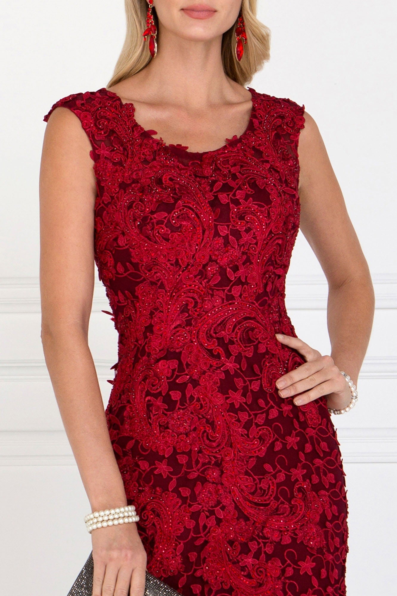 Tulle Mermaid Long Dress with Lace Applique LuxuryLifeWay Online Store