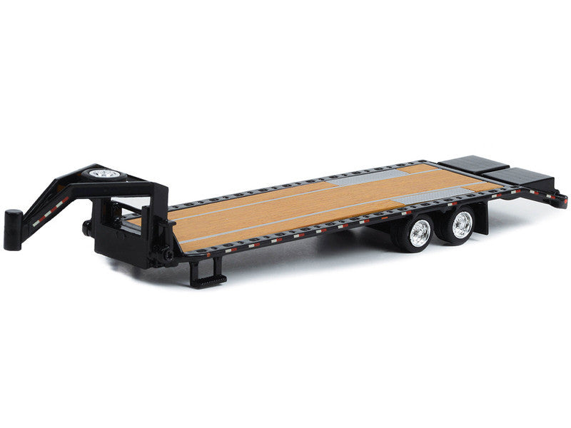 Gooseneck Trailer Black (In Box) 1/64 Diecast Model Car by Greenlight LuxuryLifeWay Online Store