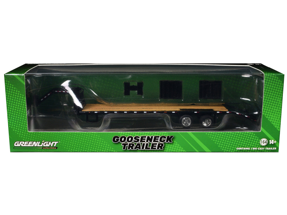 Gooseneck Trailer Black (In Box) 1/64 Diecast Model Car by Greenlight LuxuryLifeWay Online Store